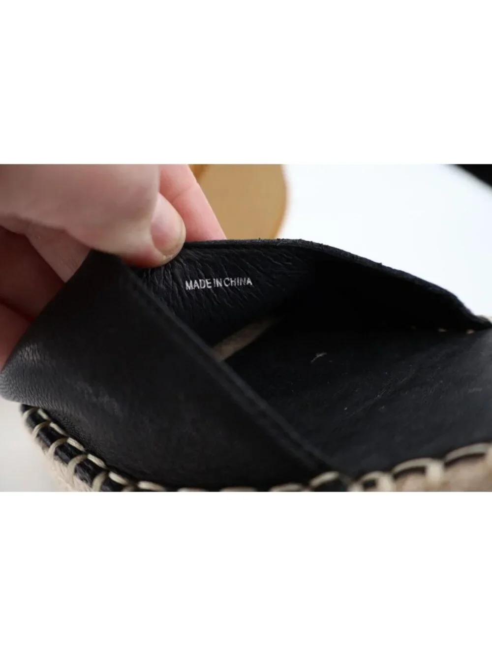 Eileen Fisher Women Weslia Leather Ankle Strap Wedge Espadrille Sandals Size 8.5